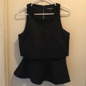 Express 2 Layer Peplum Top